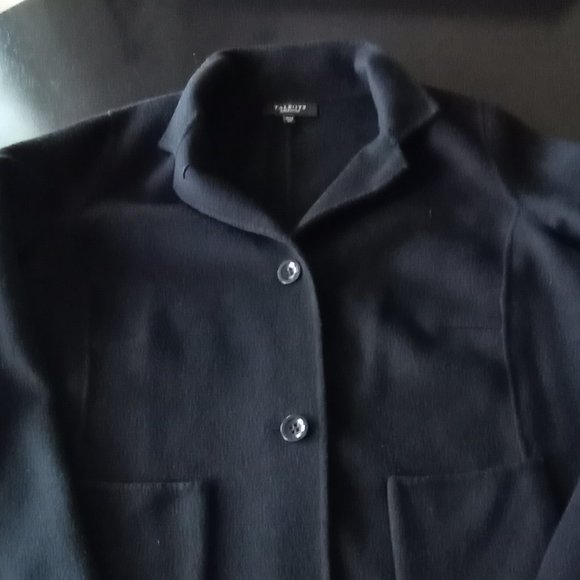 Talbots Woman's Petite Jacket Black 90% Wool 10% Poly 14WP - Picture 1 of 5